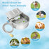304 FHTONGE Stainless Steel Automatic Dog Water Bowl Dispenser with Drainage and Float Valves, Large Auto Fill Dog