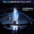 Rechargeable Bike Light Set, 8000 Lumens USB Bicycle Lights, Front Headlight and Taillight with 5+4 Light Modes,