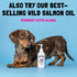 Omega 3 Alaskan Salmon Oil Treats for Dogs, 30 Fish Oil Chew Supplement for Skin and Coat Health