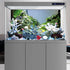 AWERT 24x16 inches Stone Aquarium Background, Aquatic Plant River Bed & Lake Vinyl Background