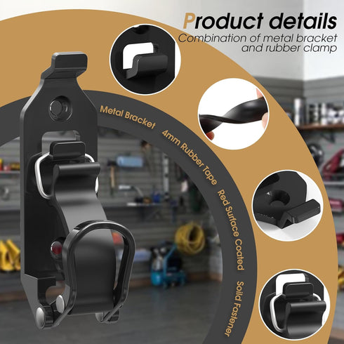 Shovel Mount for Roof Rack, Truck Bed, Offroad Roof Rack Axe Holder, Quick Fist Mount Clamps Fit 0.67" to 1.57" D Tools
