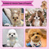 3-Piece Puppy Grooming Kit - Stainless Steel Flea Comb & Soft Bristle Brush for Small Breeds (Pink)