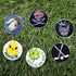 Golf Ball Markers Pack of 6, Golf Gifts, Golf Markers Clips