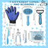 7-in-1 Trimmers,Dog Pet Grooming KitCat Brush,Dog Brush for Shedding,Double-Sided Flea Comb,Dog Nail Bath Suppliesfor