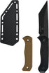 Hunting Survival Knife - 9" Full Tang Fixed Blade with Extra FRN Handle Scales and MOLLE Clip