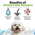 16 oz Dog Shampoo with Oatmeal, Aloe Vera, Chamomile, Jojoba Oil, Vitamin E - Natural Ingredients, Helps Allergies Dry