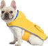 HDE Hooded Reversible Dog Raincoat Poncho Jacket for Small Medium Large Dogs Ducks - Yellow - S