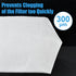 7 Inch Rectangle Filter Sock - 8 Pcs Saltwater Aquarium Filter Bags 200 µm Accessories for Fish Tank