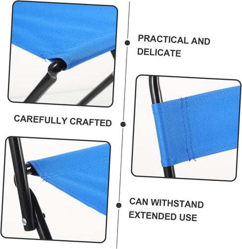 GANAZONO Foldable Outdoor Camping Chair Portable Fishing Stool Backrest Compact Lightweight Design for for Hiking