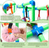 RoundFunny 9 31.5 22.6 19 Inch Puppy Play Gym with Toys Small Dogs Indoor Jungle Playground PVC Frame with Bungee