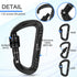 Heavy Duty Locking Carabiner Clips D Ring - Small Carabiners for Camping, Hiking, Dog Leash