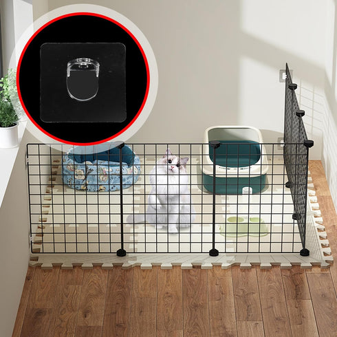 8 Pcs Pet Cage Holder Acrylic Holder Accessories Pet Fence Retainer Fixator for Pet Cage