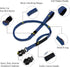 Heavy Duty Tactical Bungee Dog Leash - 4-6FT Shock Absorbing with 2 Padded Handles, Metal Carabiner Clip, Reflective