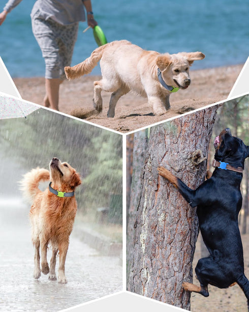 Dynmeow Airtag Dog Collar Holder, Stretchy Silicone Holder for Dog and Cat Collars, Anti-Lost Compatible with 3/4 and 1