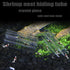 6-Tube Fish Shrimp Feeder Glass Breeding Tube, Aquarium Pipe Shelter Tube for Fish Tank Decorations
