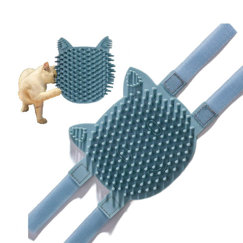 Cat Pet Self Grooming Comb Brush, Multi Functional Corner Massage Glove Tool for Kitten Puppy Relaxing with Catnip