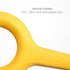 Ubbi Tuggle Dog Toy, Durable Rubber with Ergonomic Grip for Medium to Large Breeds, Yellow