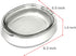 Small Glass Cat Food Bowls, Shallow Water Bowl for Cats, Kitties, and Small Dogs, Transparent Pet Feeding Bowl,