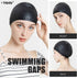 Tripsky Silicone Swim Cap, Comfortable Bathing Cap for Curly Short Medium Long Hair, Ideal for Swimming and Showering