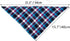 Segarty Dog Bandanas, 30 Pack 22.8"x15.7" | Triangle Plaid Bibs for Medium Small Dogs, Adjustable Washable Kerchief