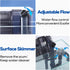 Aquarium Filter with Surface Skimmer, 10 Gallon Small Fish Tank Filter, Adjustable Water Flow for Quiet Operation