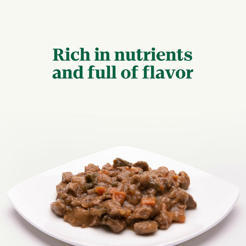 3.5 oz. (24 Count, Pack 1) Nutro Adult Natural Grain Free Wet Dog Food Pate, Adult Dog Food Wet Recipe, Tender Beef