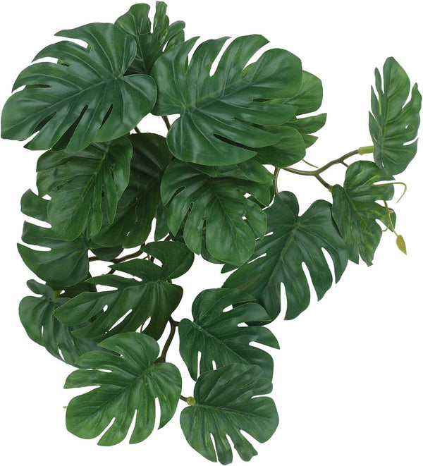 Fake Reptile Plants for Terrarium, Turtle Tank Plants with Suction Cup