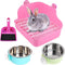 PINVNBY Rabbit Litter Box for Cage Bunny Corner Bedding Box Small Animal