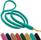 OOOPSDOGGY 6ft Reflective Rolled Leather Dog Leash - Soft Lead for Small Medium Large Dogs, Heavy Duty Rope (Teal,