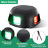 TRUTIDAL 12V Bow Lights for Boats,Boat Navigation Lights LED Waterproof Red and Green boat running lights for Fishing