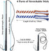ASOCEA Dog Extendable Teaser Wand Pet Flirt Stick Pole Puppy Chasing Tail Interactive Toy for Small Medium Large Dogs Training Playing Exercise