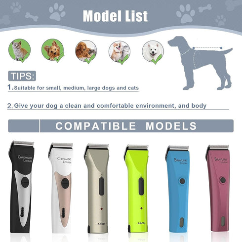 2PCS 5 1 5 in1 Adjustable in Replacement Blades Compatible with Wahl Clipper Bravura, Chromado, Creativa, Figura