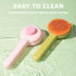 Pet Grooming Brush Kit for Cat and Dog, 4 Pieces Set with Hair Massage Cleaner and 2 Flea Combs for Shedding