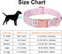 Maca Bates Easter Dog Collar with Breakaway Bow Tie, Cute Pink Adjustable Collar for Small Medium Large Dogs