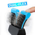 Dual Flex Slicker Brush - Gentle Grooming Tool for Sensitive Dogs & Cats, Ideal for Long Hair, Removes Undercoat and
