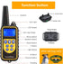 Dog Shock Collar with Remote, Waterproof Rechargeable, 1640ft Range with LED Light, Beep, Vibration, Shock for