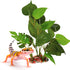 SunGrow Gecko & Reptile Tank Decor - Artificial Plant (Gecko Anubias - Plastic)