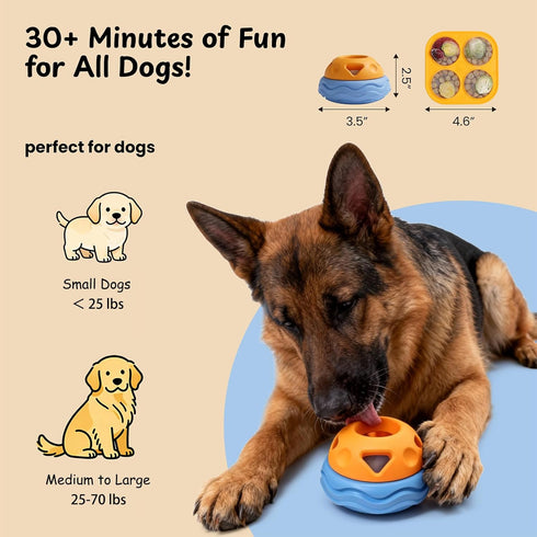 Set, Frozen Nocciola Enrichment Dog Licking Toy Treat Molds & Interactive Feeder for Aggressive Chewers, Freezable