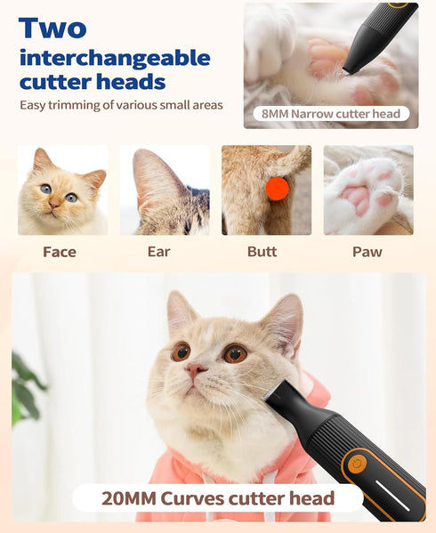 Dog Grooming Kit for Heavy Thick Hair & Coats, 3 in 1 Rechargeable Cordless Pet Shaver with Storage Box, Quiet Trimmer