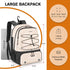 Tennis Bag, Large Tennis Backpack for Women with Ventilated Shoe Compartment and Insulated Pocket
