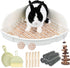 RUBYHOME Rabbit Litter Box Large Bunny Guinea Pig Corner Litter Box Potty Trainer