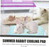 2Pcs Cooling Mat for Small Animals, Soft Summer Pet Cushion Self-Cooling Pad for Rabbits, Hamsters, Guinea Pigs