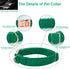 MR. CHUBBYFACE Winter Dog Collar, Adjustable Christmas Pet Collar for Small Medium Large Dogs (Green)