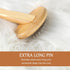 Sheepskin Wool Brush - Stainless Steel Pins Bamboo Slicker Carding Rug Comb for Unmat Fur Rugs, Short Hair Grooming