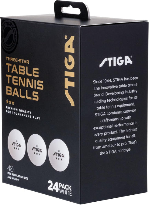 3-Star Stiga Table Tennis Balls