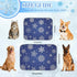 Generic 28" X22" Cool Mat for Dogs Ice Silk Dog Cool Mat Snowflakes Car Dog Bed Washable Pet Cooling Pad Cooling Mats