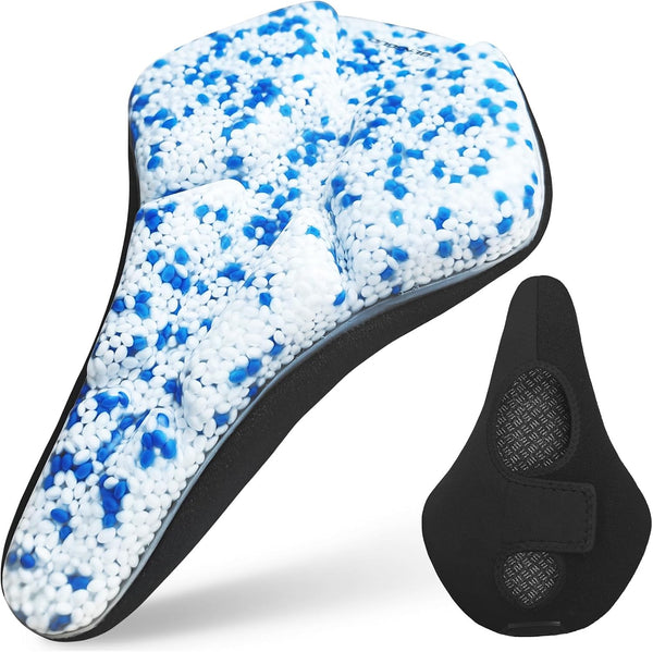 EHERDM Bike Seat Cushion for Men Women Padded Bicycle Saddle Cover Compatible with