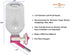 Choco Nose Patented Mini No-Drip Water Bottle/Feeder for Small Pets, 10.2oz, Nozzle 10mm, Pink (C125)