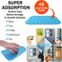 Lick Mat for Dogs, Suction Cup Dog Lick Mat for Anxiety, Slow Feeder Dispensing Treater Lick Pad (Small Blue)