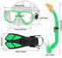 Kids Snorkel Set with Diving Mask, Snorkel, Adjustable Swim Fins, Mesh Bag, Anti-Fog Anti-Leak Snorkeling Gear for